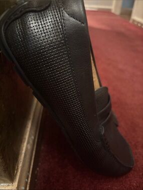 Florsheim Black Perforated Penny Loafers